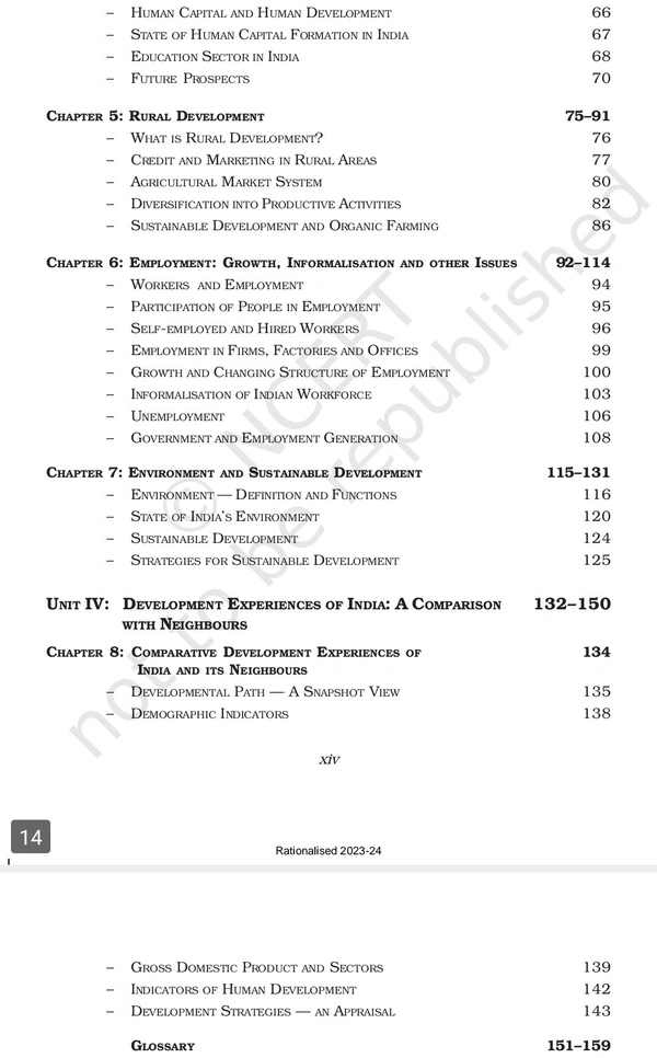 11th Class Rbse/Ncert Exonomics Subject book Indian Economic Development(11100)
