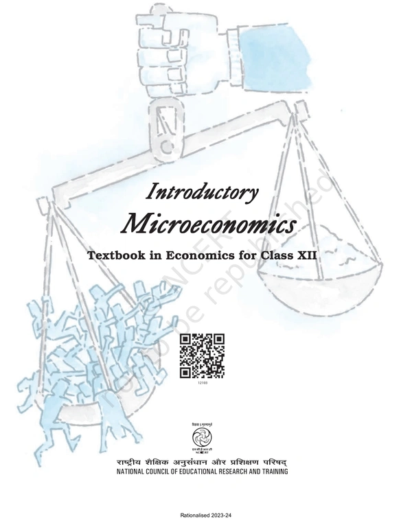 11th Class Rbse/Ncert Economics Subject book Microeconomics(12103)