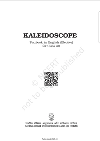 12th Class Rbse/Ncert English Litreture Subject book Kaleidoscope(12072)