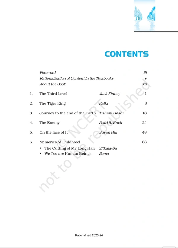 12th Class Rbse/Ncert English Compulsary Subject book Vistas(12075)