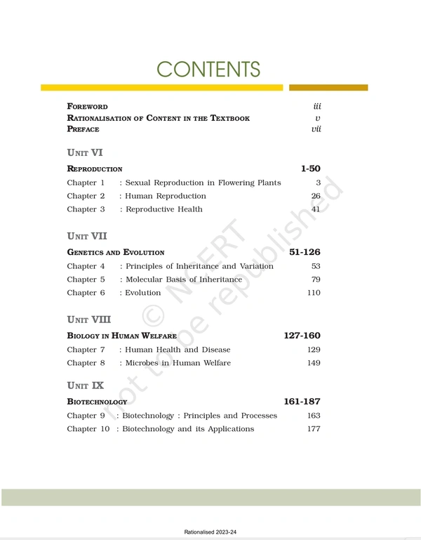 12th Class Rbse/Ncert Biology Subject book (12083)