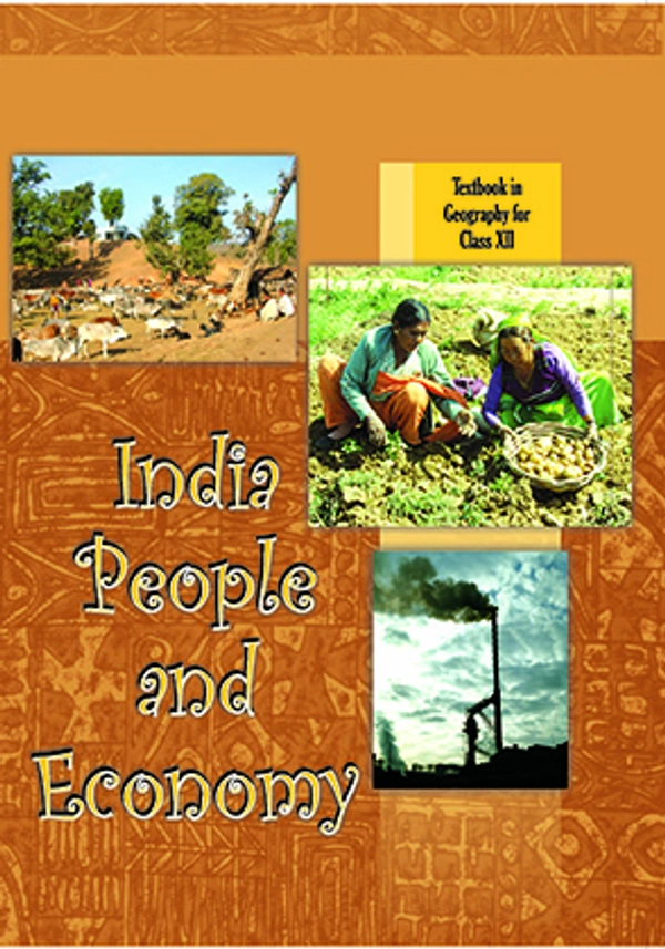 12th Class Rbse/Ncert Geography Subject book India People and Economy(12099)
