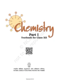 12th Class Rbse/Ncert Chemistry Part-1 book (12085)