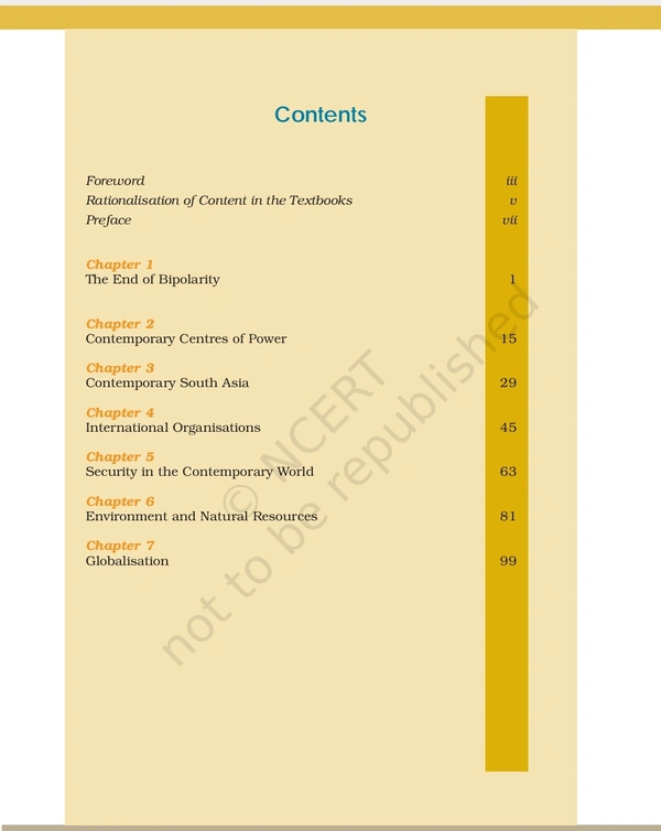 12th Class Rbse/Ncert Politics Subject book Contemporary World Politics (12097)