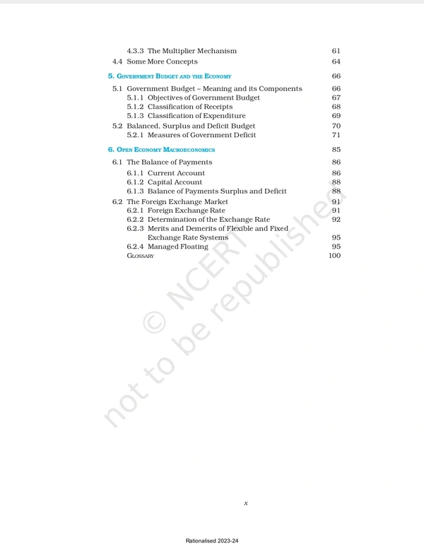 12th Class Rbse/Ncert Economics Subject book Introductory Macroexonomics (12108)