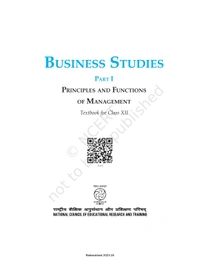 12th Class Rbse/Ncert Business Studies Part-1 (12113)