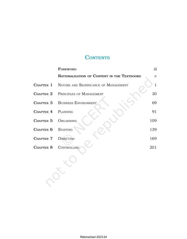 12th Class Rbse/Ncert Business Studies Part-1 (12113)