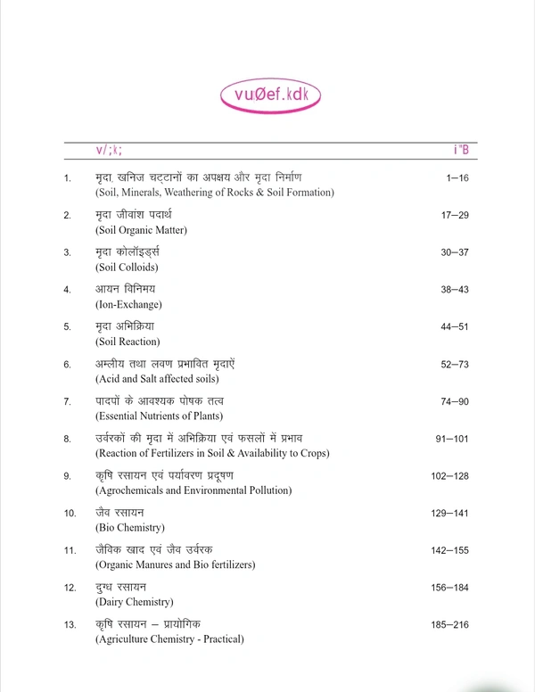 12th Class Rbse/Ncert Krishi Rasayan Subject book  (0)