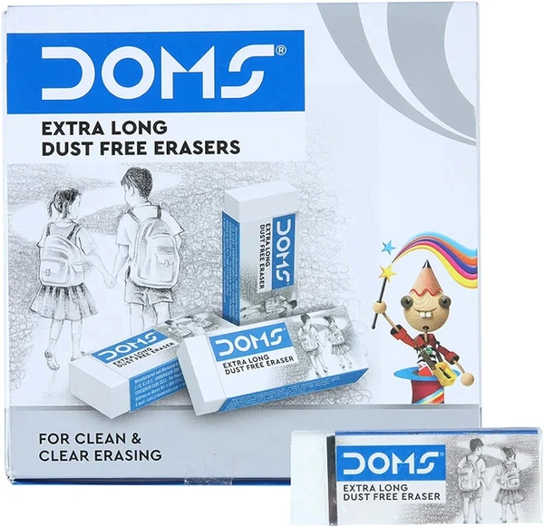 Doms Dustless Eraser Set Of 20 Big Size