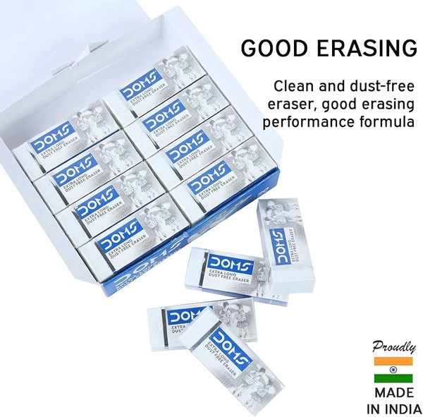 Doms Dustless Eraser Set Of 20 Big Size