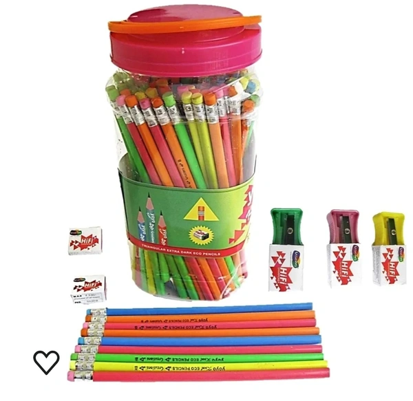 Creation Rubber Tip Pencil Jar 100pc