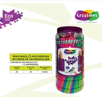 Creation Rubber Tip Pencil Jar 100pc