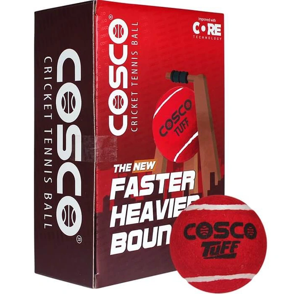 Cosco Tuff Tennis Ball Red Set Of 6