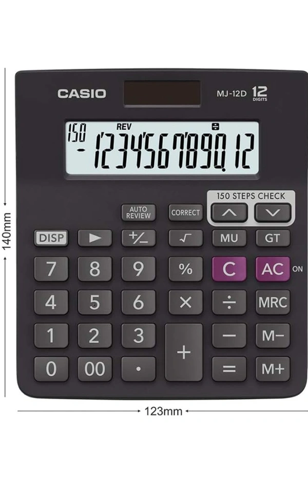 Casio MJ-12D 150 Steps Check and Correct Desktop Calculator