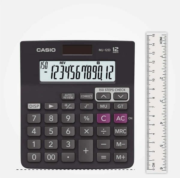 Casio MJ-12D 150 Steps Check and Correct Desktop Calculator