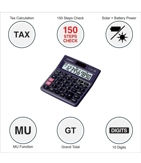 Casio MJ-100Da 150 Steps Check and Correct Desktop Calculator 