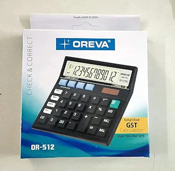Oreva OR-512 Check & Correct GST Calculator, White
