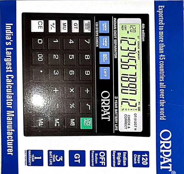 Orpat OT-512GT Calculator (Black)