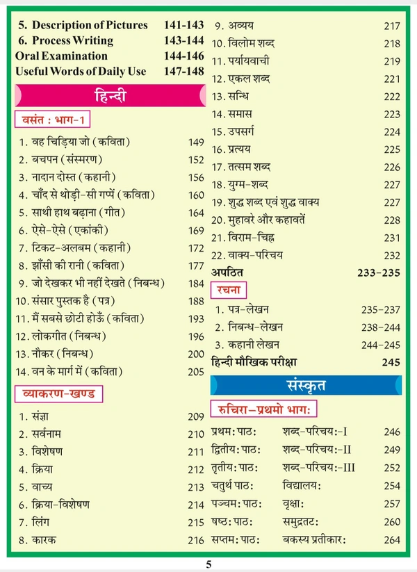 Sanjeev Passbook Class 6th Hindi Medium
