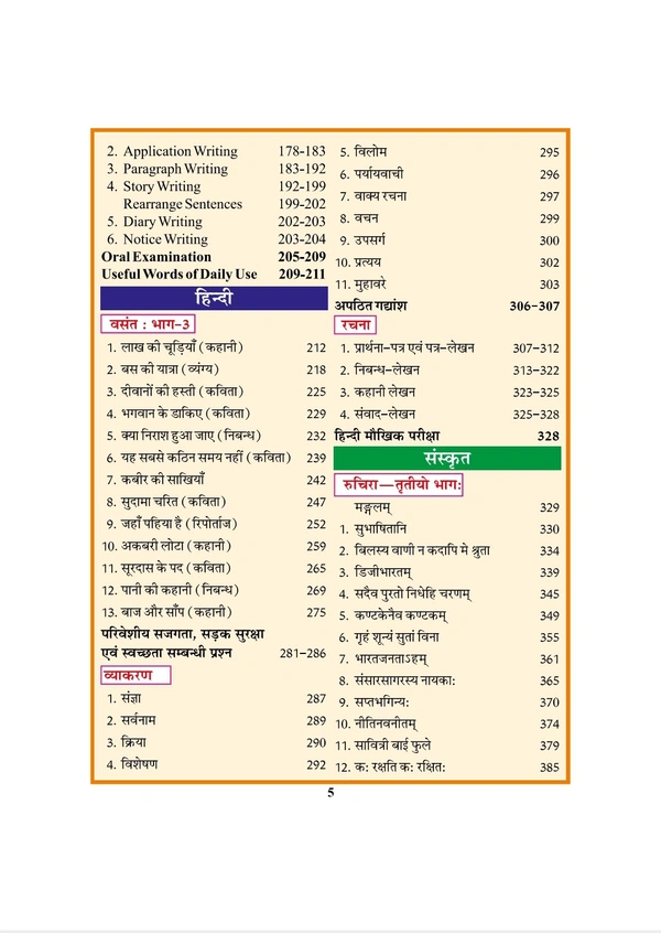 Sanjeev Passbook Class 8th Hindi Medium