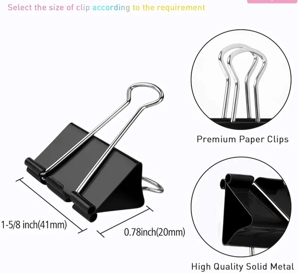 Binder Clip Paper Clip  - 41mm