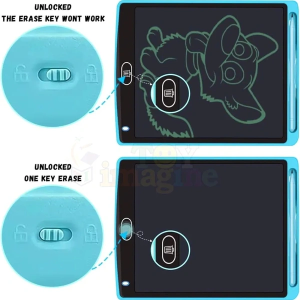 Digital Slate LCD Writing Tablet Screenwriting Toys Smart Digital E-Note Pad 8.5 Inch Light Weight Magic Slate for Drawing Playing Noting by Kids and Adults Best Birthday Gift Girls Boys, (Multicolor)