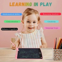 Digital Slate LCD Writing Tablet Screenwriting Toys Smart Digital E-Note Pad 8.5 Inch Light Weight Magic Slate for Drawing Playing Noting by Kids and Adults Best Birthday Gift Girls Boys, (Multicolor)