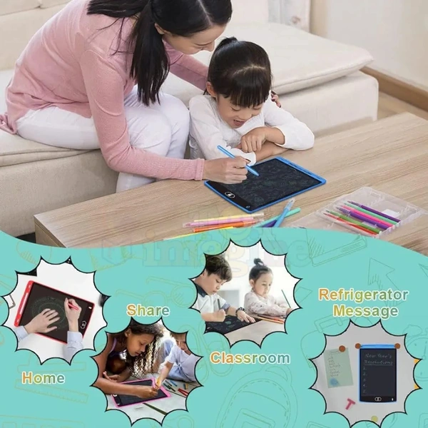 Digital Slate LCD Writing Tablet Screenwriting Toys Smart Digital E-Note Pad 8.5 Inch Light Weight Magic Slate for Drawing Playing Noting by Kids and Adults Best Birthday Gift Girls Boys, (Multicolor)