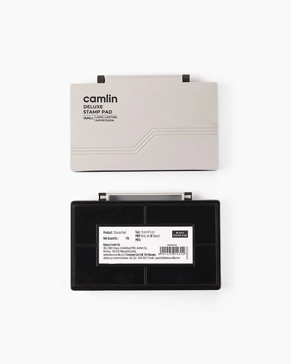 Camlin Stamp Pad Medium Size - Black