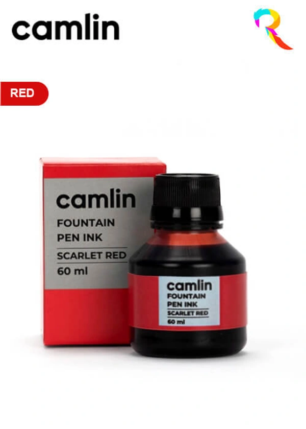 Camlin Fountain Pen Ink - Red