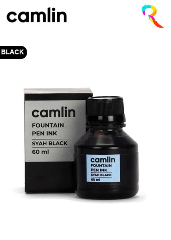 Camlin Fountain Pen Ink - Black