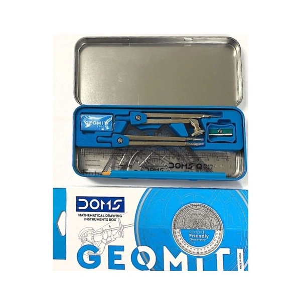 DOMS, Mathematical Instrument Box Geometry Box - GEOMITI - Blue