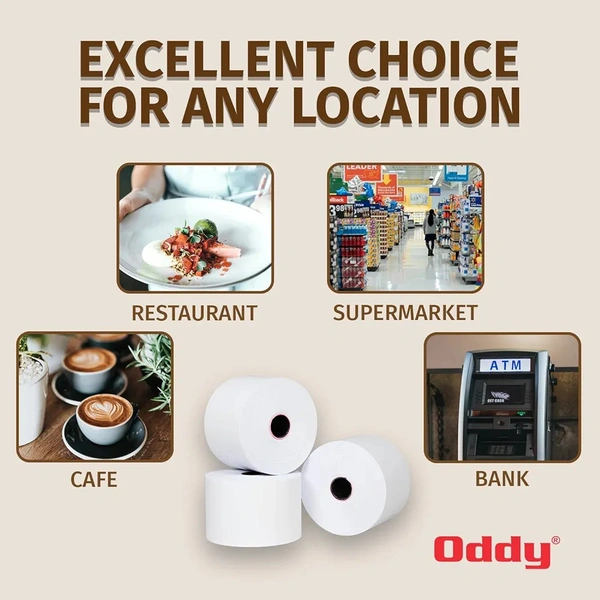 Oddy POS Roll 5715 | Thermal Roll For Dairy Or Ticketing 12pcs Set