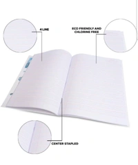 Classmate | Soft Cover | Note Book For Students | 24 Cm X 18 Cm | Four Line | 172 Pages
