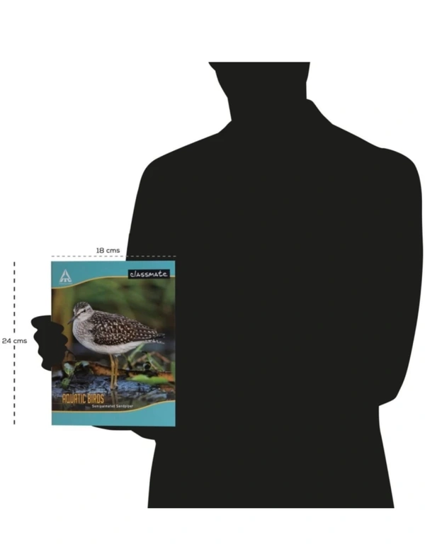 Classmate | Soft Cover | Note Book For Students | 24 Cm X 18 Cm | Double Line | Two line 172 Pages