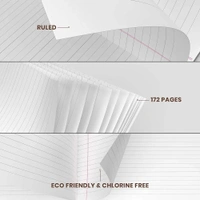 Classmate | Soft Cover | Note Book For Students | 24 Cm X 18 Cm | Double Line | Two line 172 Pages