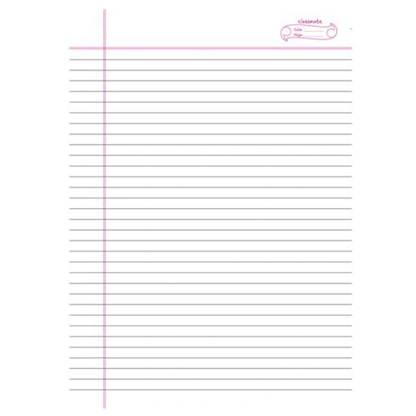 Classmate Notebook A4 Size Ruled|Single Line 384 Page Register