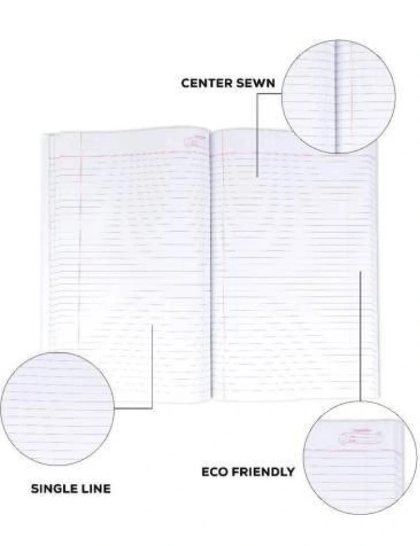 Classmate Notebook A4 Size Ruled|Single Line 384 Page Register