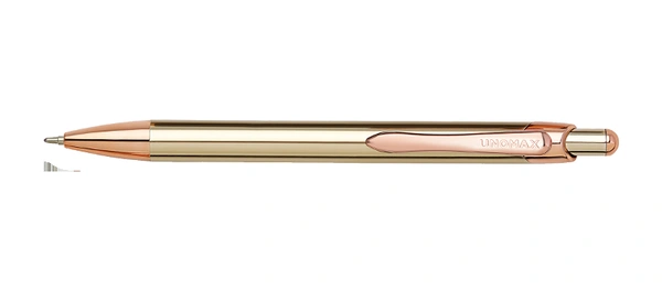 Unomax Excella Ball Pen | Fancy Pen| Gift Pen| Gift For Men - Champagne Gold
