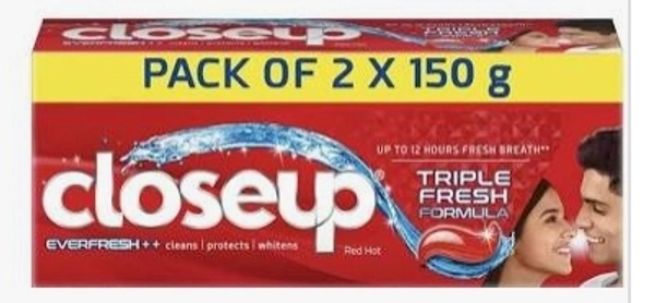 CloseUp Paste 300g (2x150g) ..Rs. 76/- discount 