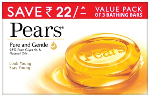 PEARS SET..3 X 125 g..Rs.60/- discount