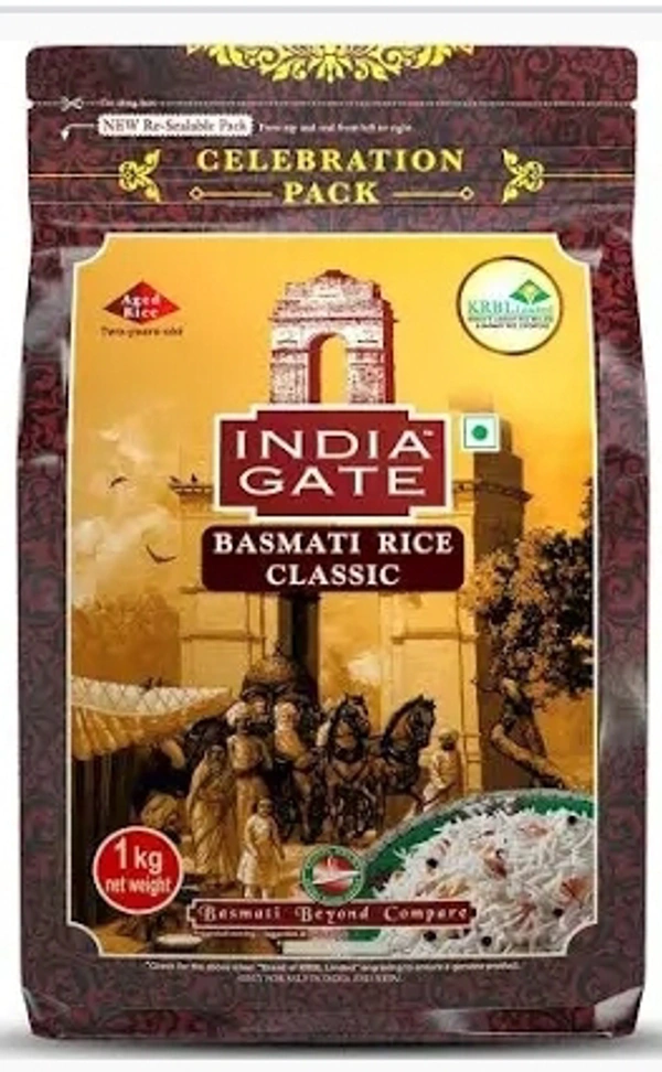 INDIA GATE CLASSIC BASMATI RICE kg..Rs.50/-