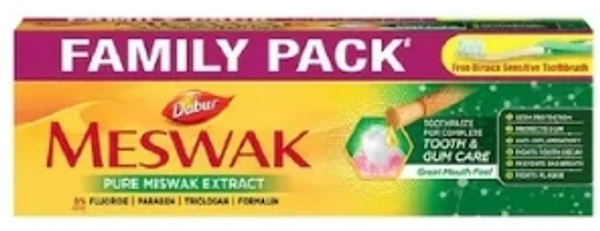 Meswak Toothpaste 200g+100g+brush..Rs.45/-discount
