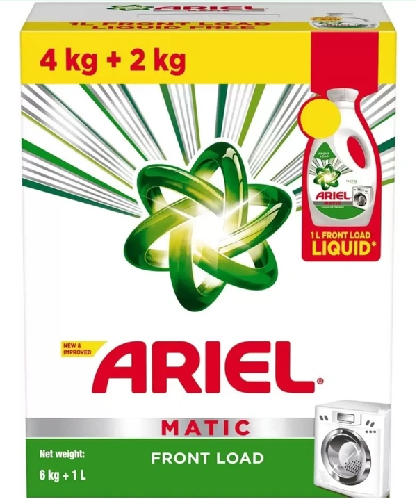 ARIEL FRONT 4kg+2kg+Li  Liquid..Rs.300 discount