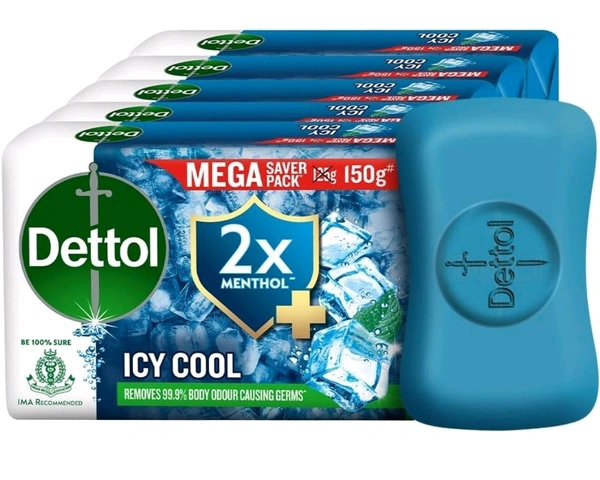 Dettol Icy Cool 5 X 150g
