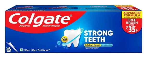 Colgate Toothpaste 200g+100g+Brush