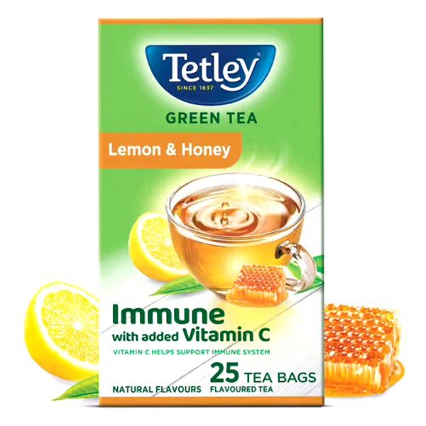 TETLEY Green Tea Bag (Lemon &Honey) -25 Bags