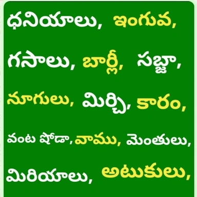 KIRANA 4.. ధనియాలు, గసాలు