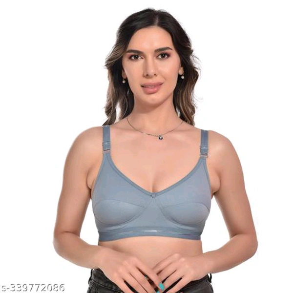 Stylus Women Bra Cotton Blend - Neptune, 34C