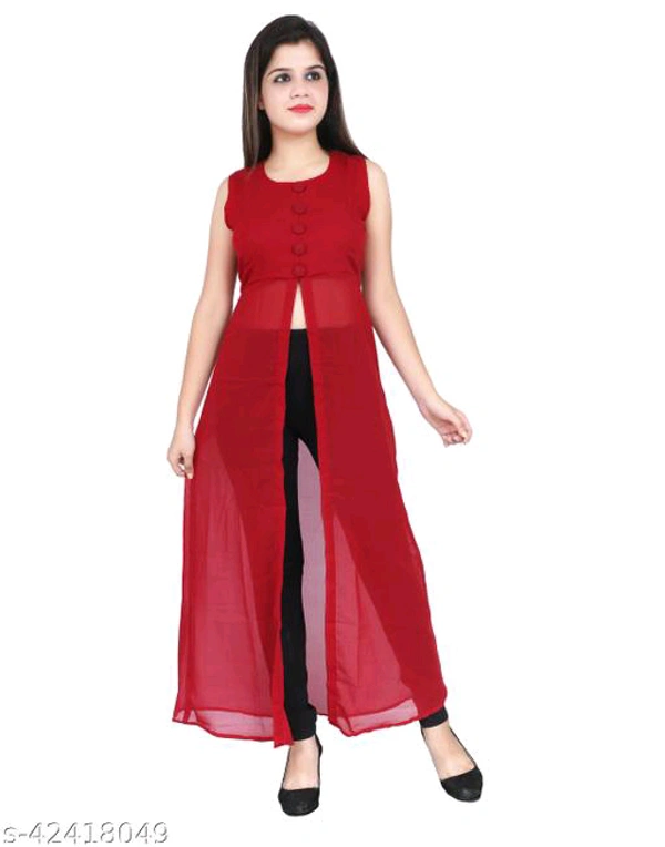 Stylish Modern Women Kurtis - Guardsman Red, XXL